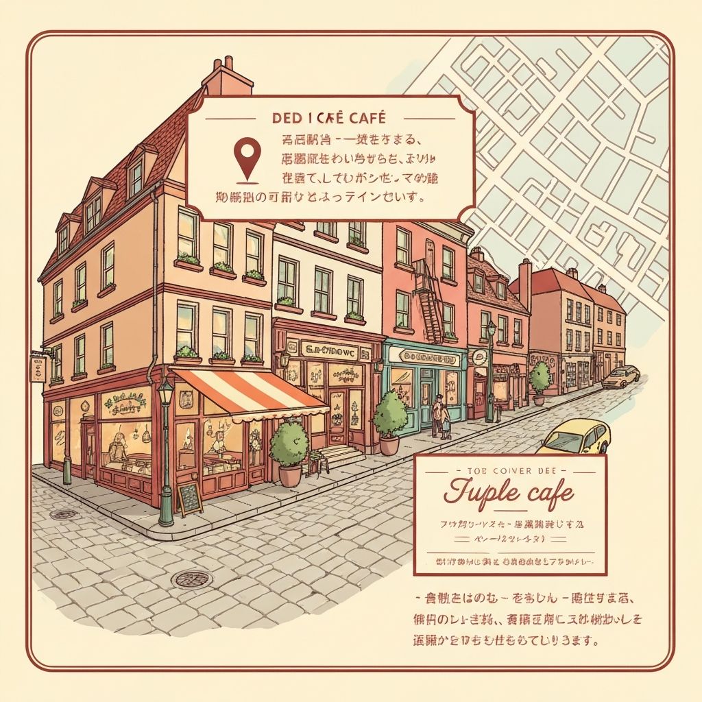 Karte zeigt den Standort des Cafés am Stadtpark